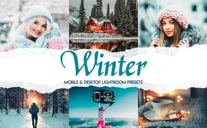 Miễn phí 15 preset Lightroom Pc Moblie Camera raw tone mùa đông