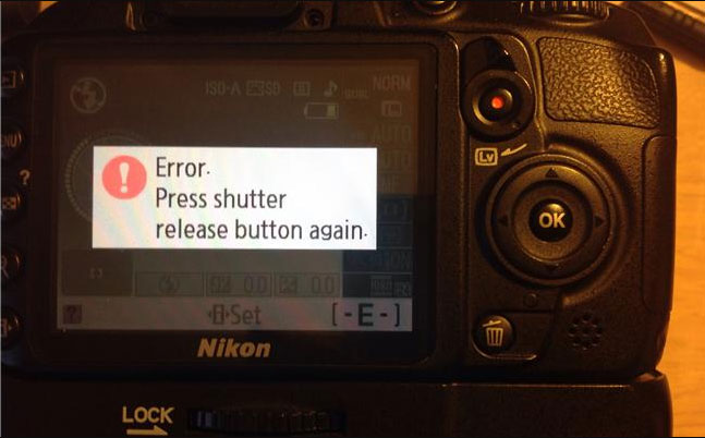 Lỗi thường gặp trên máy ảnh Nikon