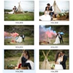 Stock ảnh cưới Đà Nẵng với khói màu