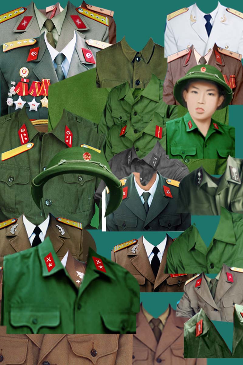 Trang phục nghành Công An Quân Đội dùng ghép photoshop