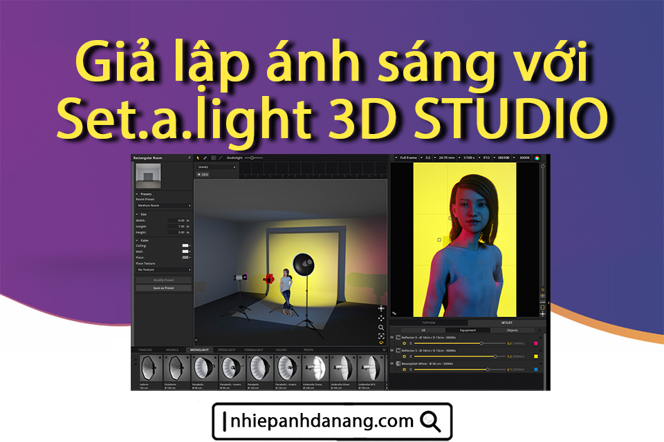 Nhiếp ảnh Đà Nẵng - Set.a.light 3D STUDIO Giả lập ánh sáng chuyên nghiệp
